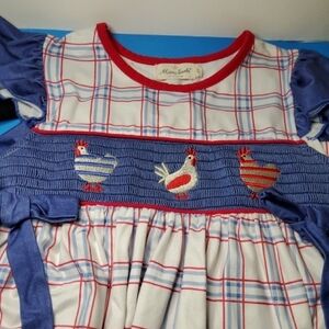 Marie Nicole Red,white,andblue Childs Dress 3/4 T